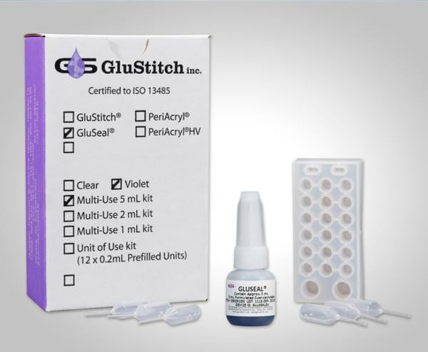 GluSeal® 5 mL Violet Low Viscosity w/ 50 pipettes & tray